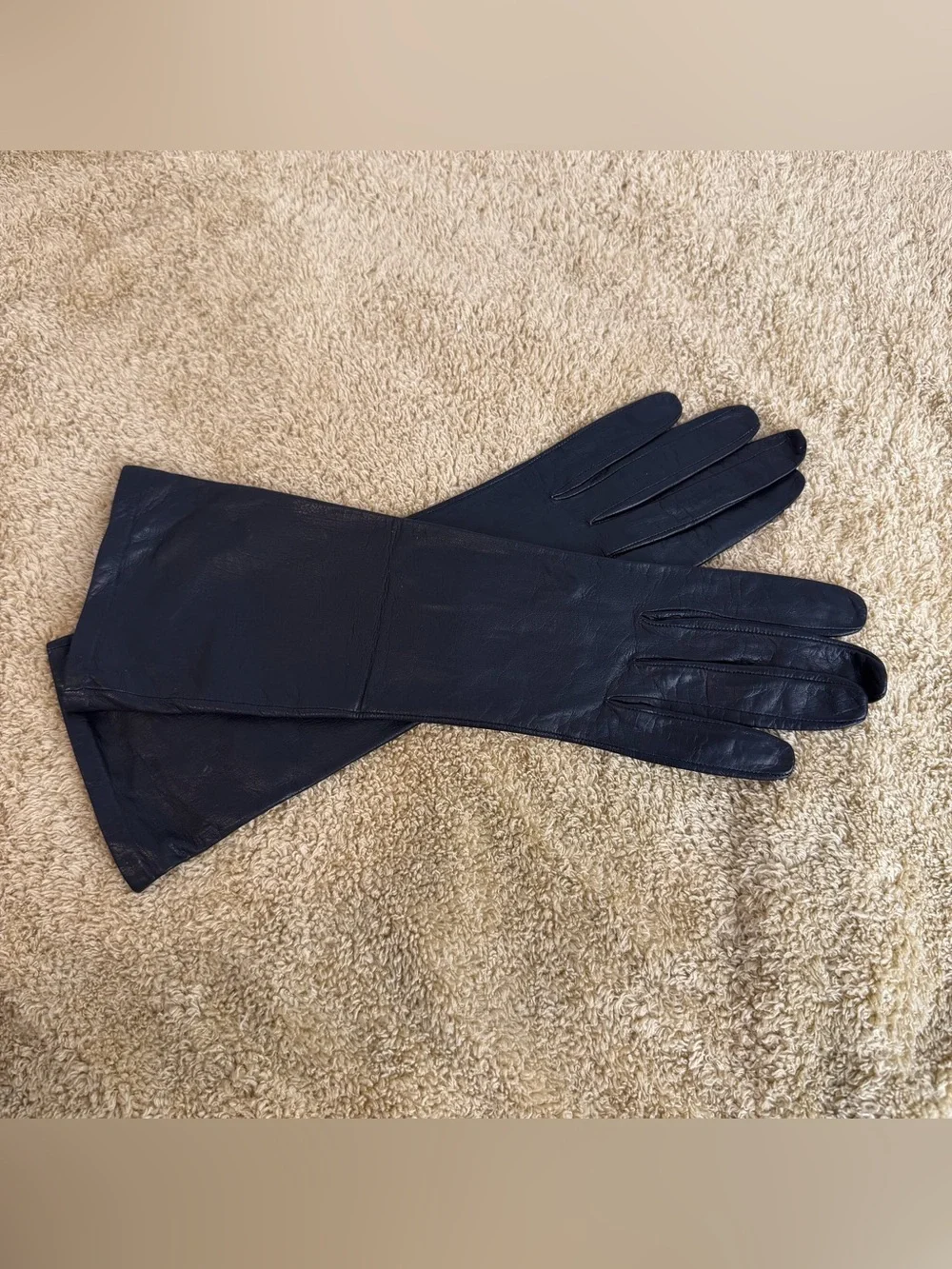 Vintage Christian Dior Black Opera Gloves Size 7½